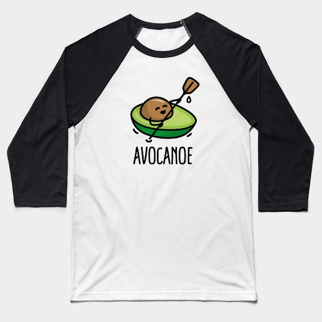 Avocanoe funny canoe canoeing avocado pun paddling kayak Baseball T-Shirt by LaundryFactory